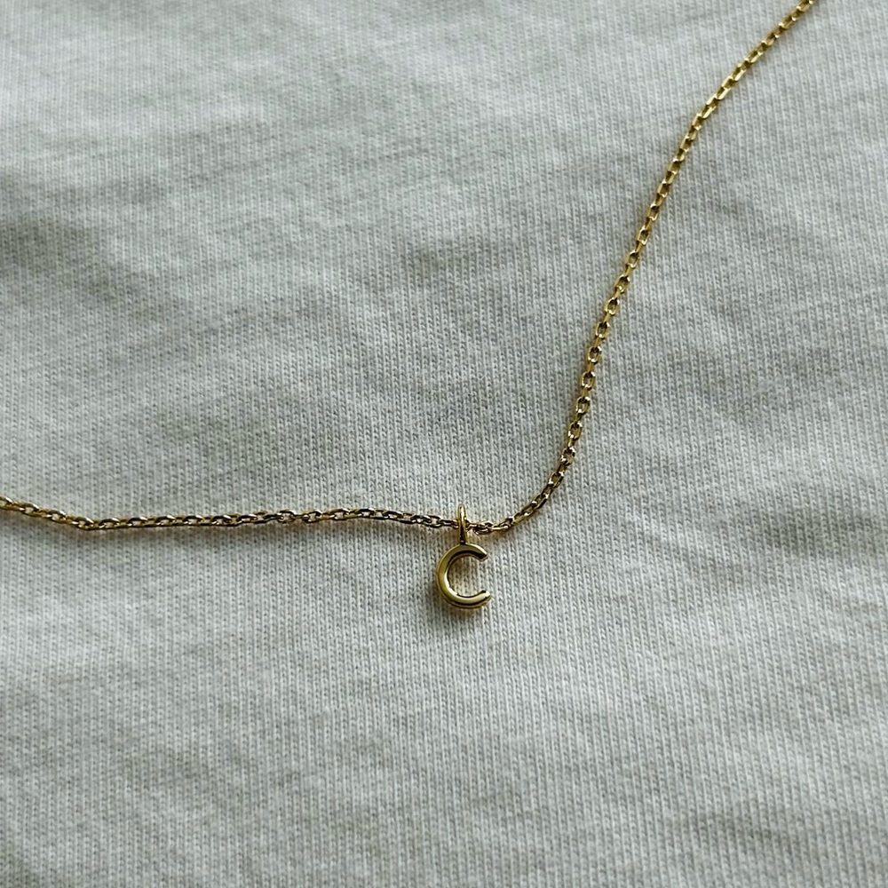 Initial ‘C’ necklace
